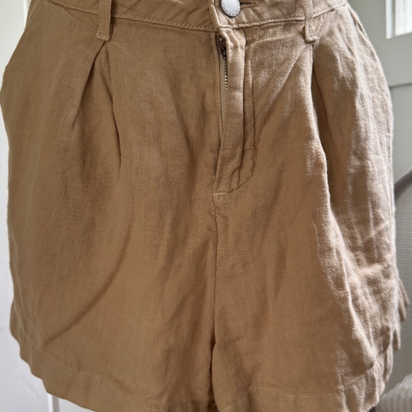 L’AGENCE 100 PERCENT LINEN SHORTS - Picture 3 of 7